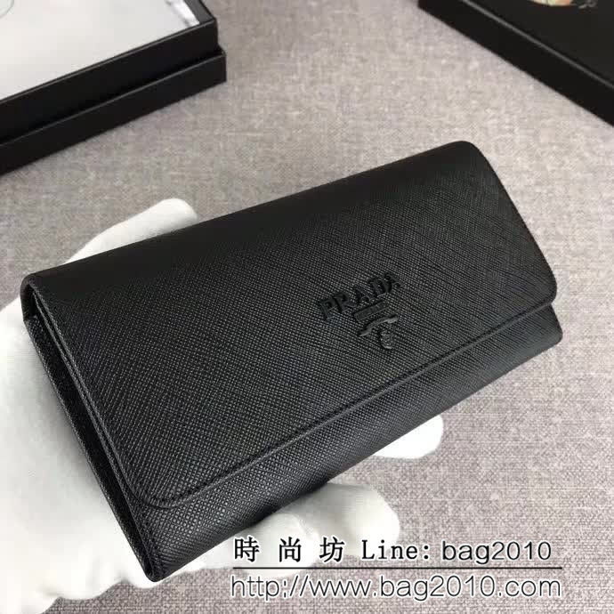 PRADA普拉達 官網同步 簡單時尚 新款女士翻蓋錢夾 1MH132 DD1009
